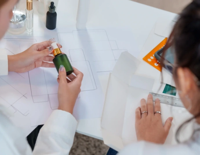 Trilingual product packaging with English, French, and Spanish label panels